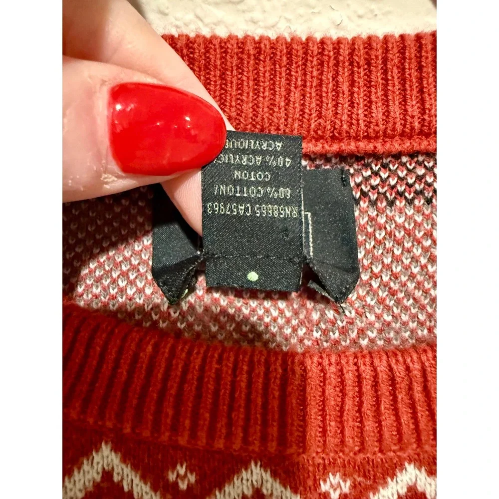 14th & Union Penguin Ugly Christmas Sweater Men's Medium Novelty Graphic Knit‎